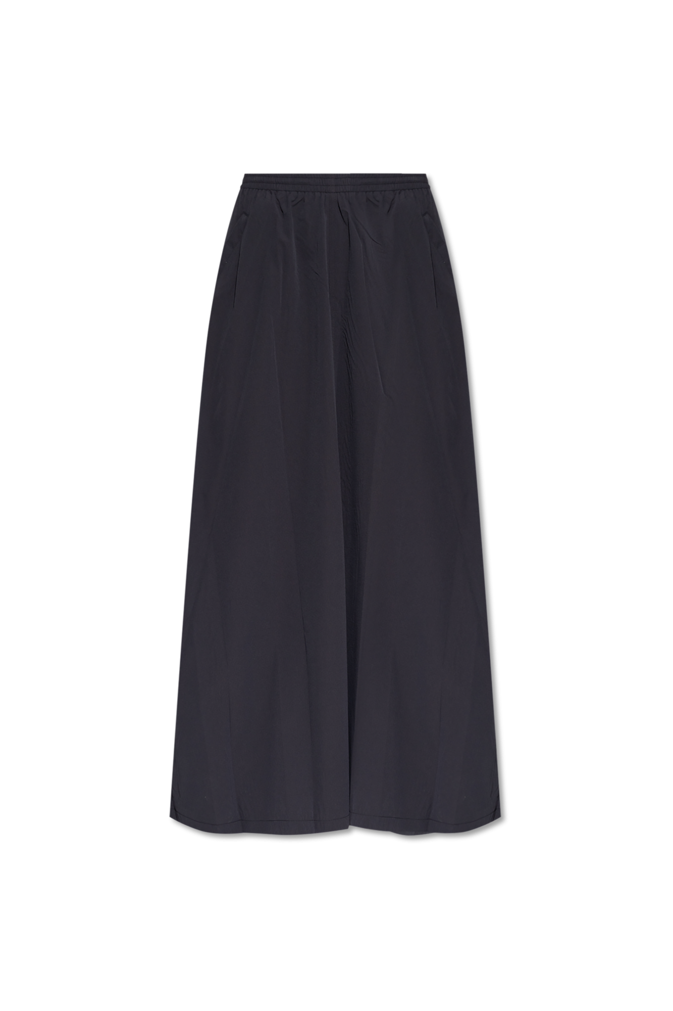 スカート BALENCIAGA SKIRT (838711TSWB2 9501) BALENCIAGA ASYMMETRICAL MULTI COLOR PLEATED SKIRT WITH LOGO